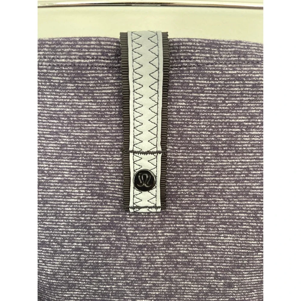 Lululemon Purple Heathered‎ Infinity Scarf Snap Closure Casual Soft